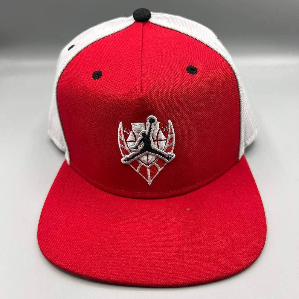Air Jordan Hat Men Red Gray Embroidered Jumpman Snap Back Cap